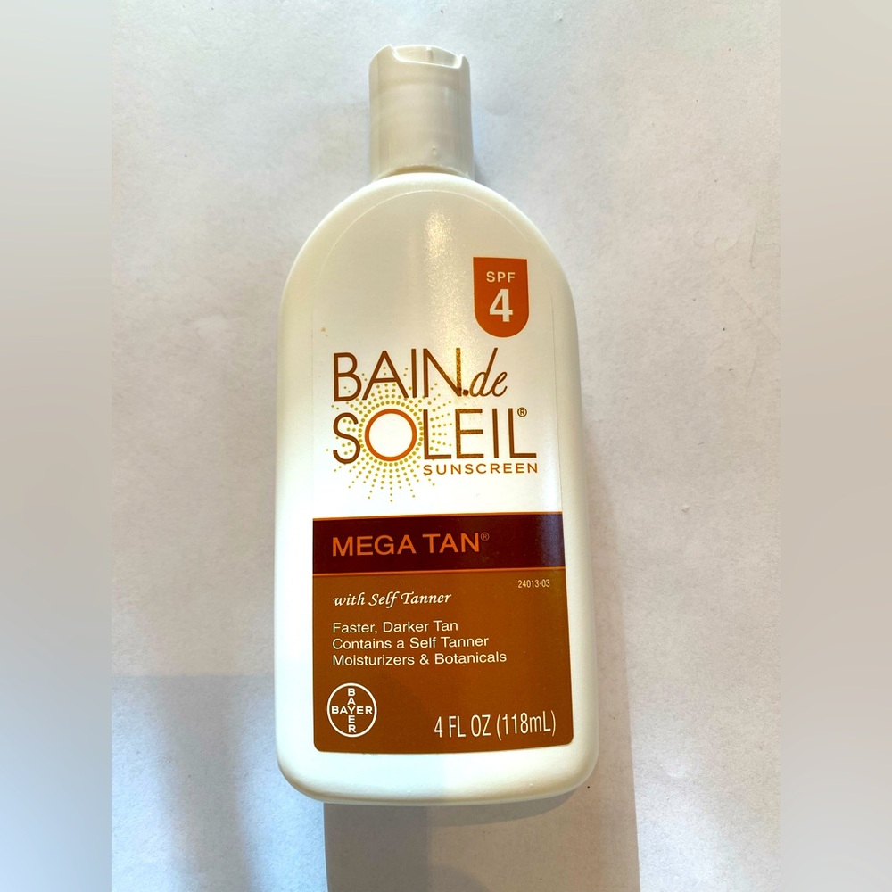 Bain de Soleil Mega Tan sunscreen SPF4